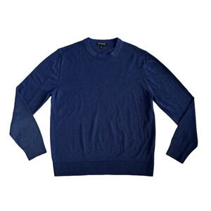 Banana Republic Men's Sweater 100% Merino Wool Size‎ XL Crewneck Navy Blue